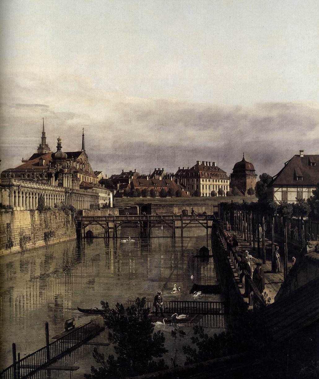 The Moat of the Zwinger in Dresden av Bernardo Bellotto