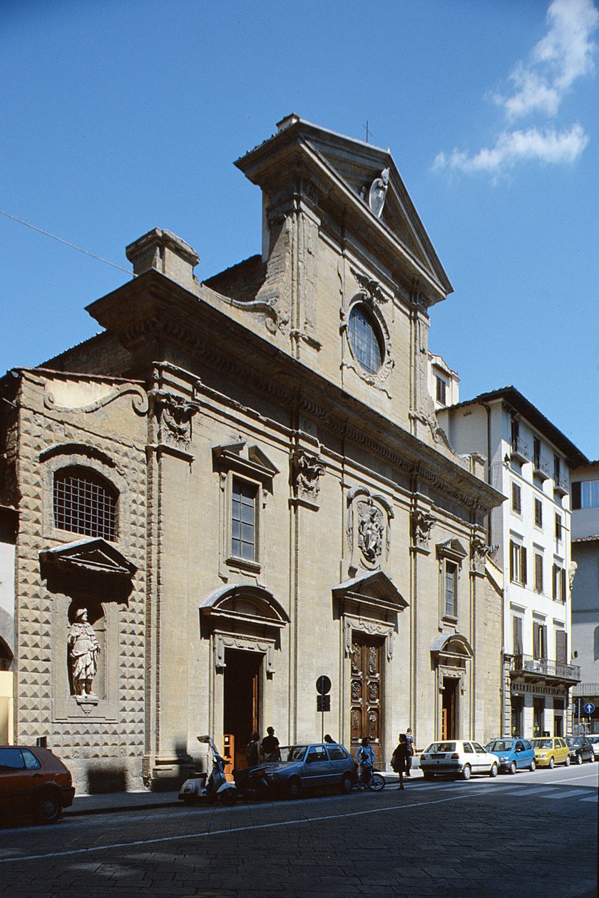 Fasad av Santa Trinita, 1593 av Bernardo Buontalenti