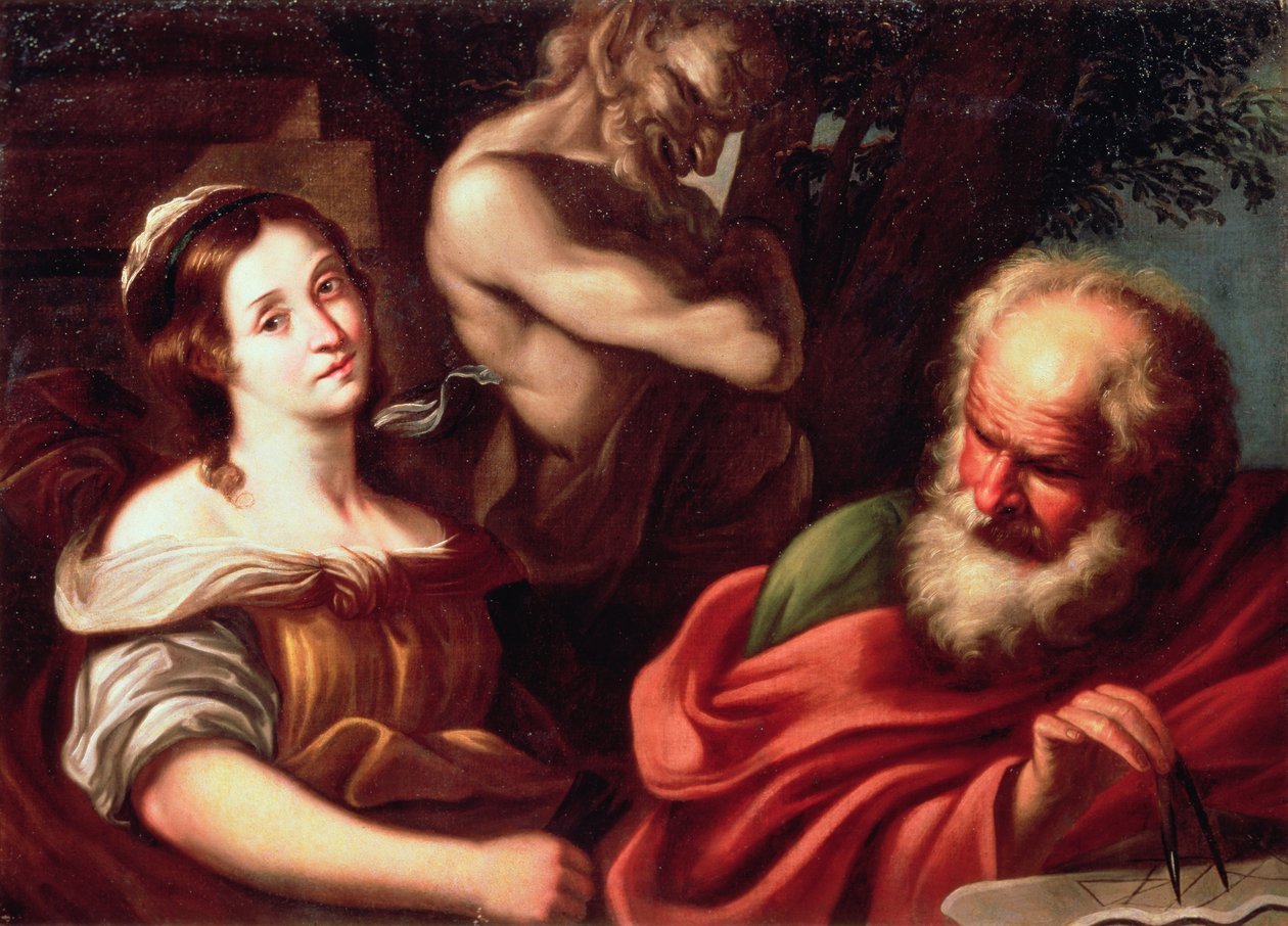 Allegori av matematik av Bernardo Strozzi