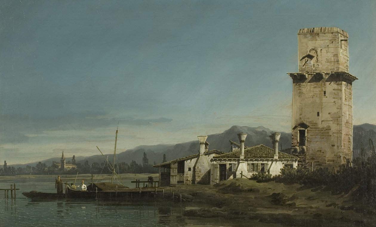 Tornet i Marghera av Bernardo Bellotto