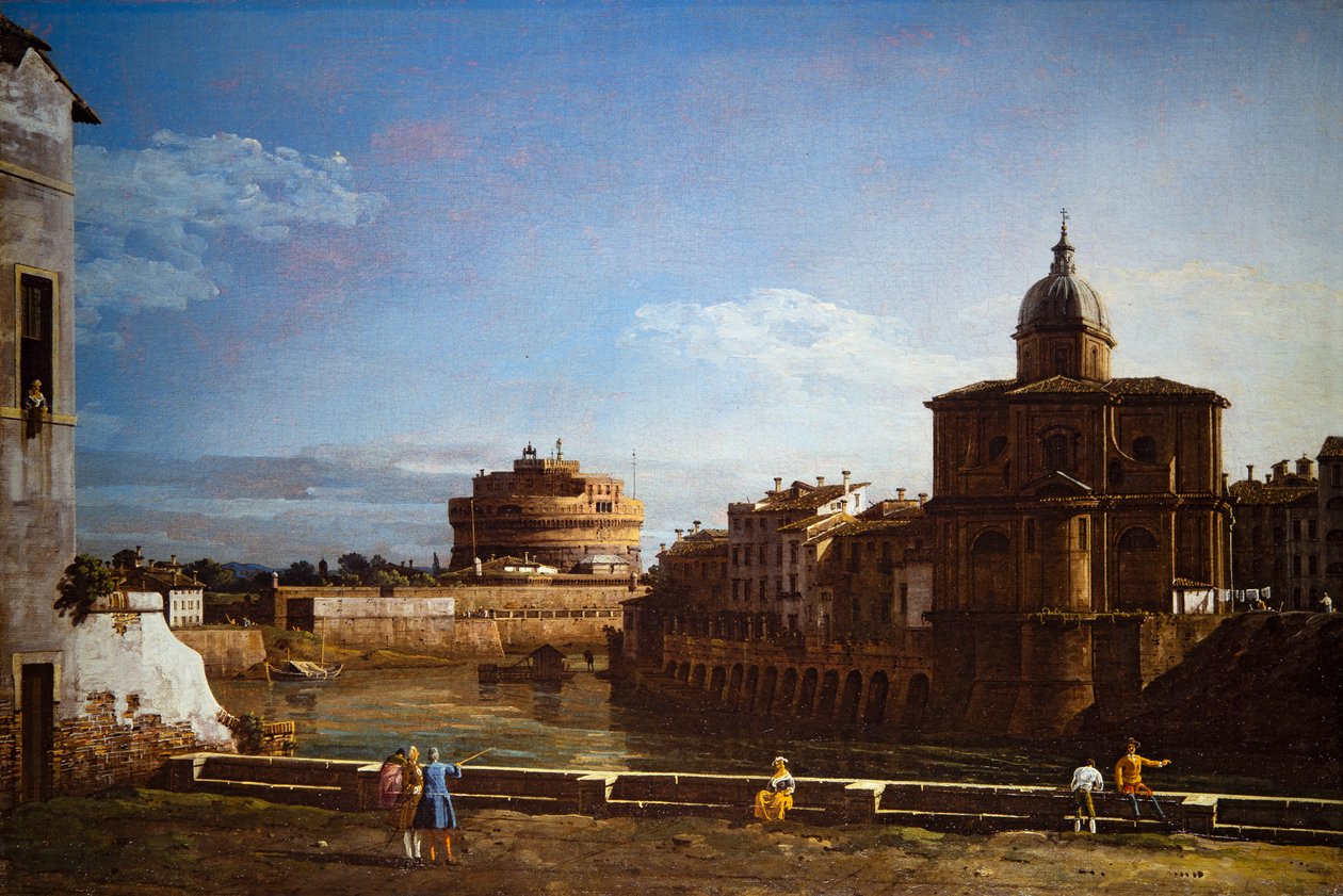 Två vyer av Rom av Bernardo Bellotto