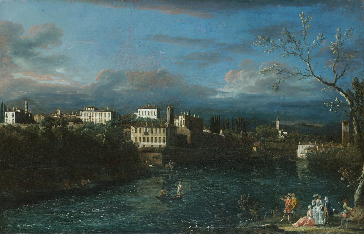 Vaprio dAdda, 1744. av Bernardo Bellotto