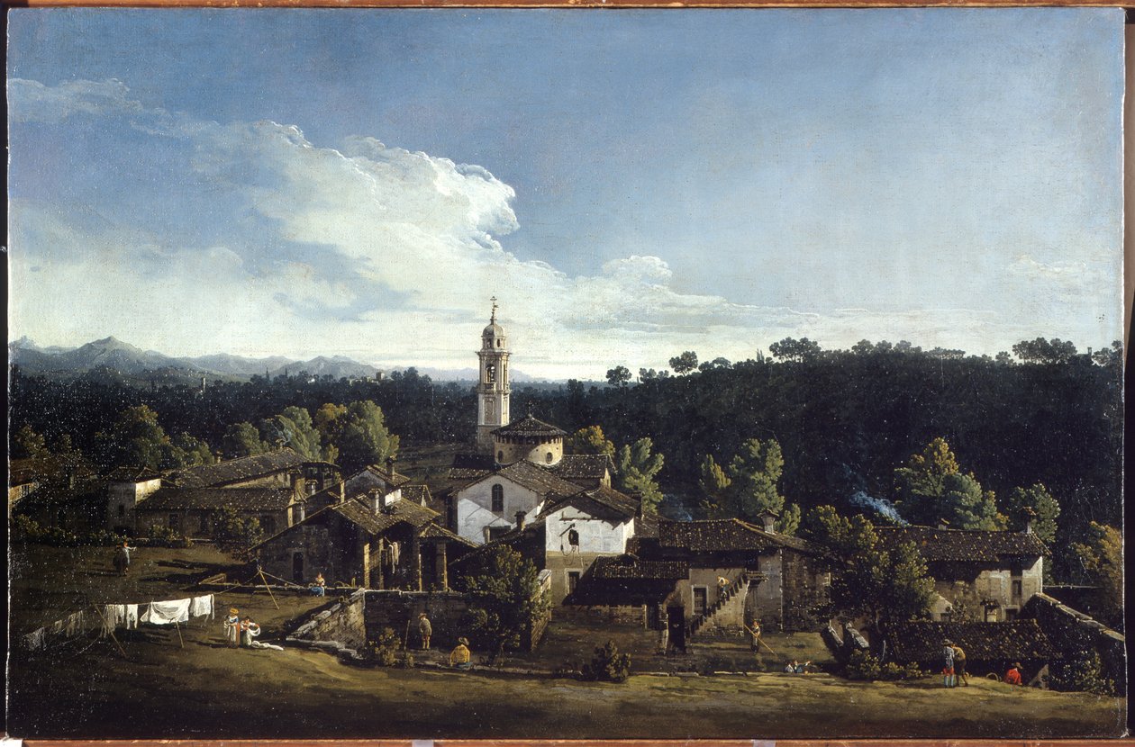 Utsikt över Gazzada av Bernardo Bellotto