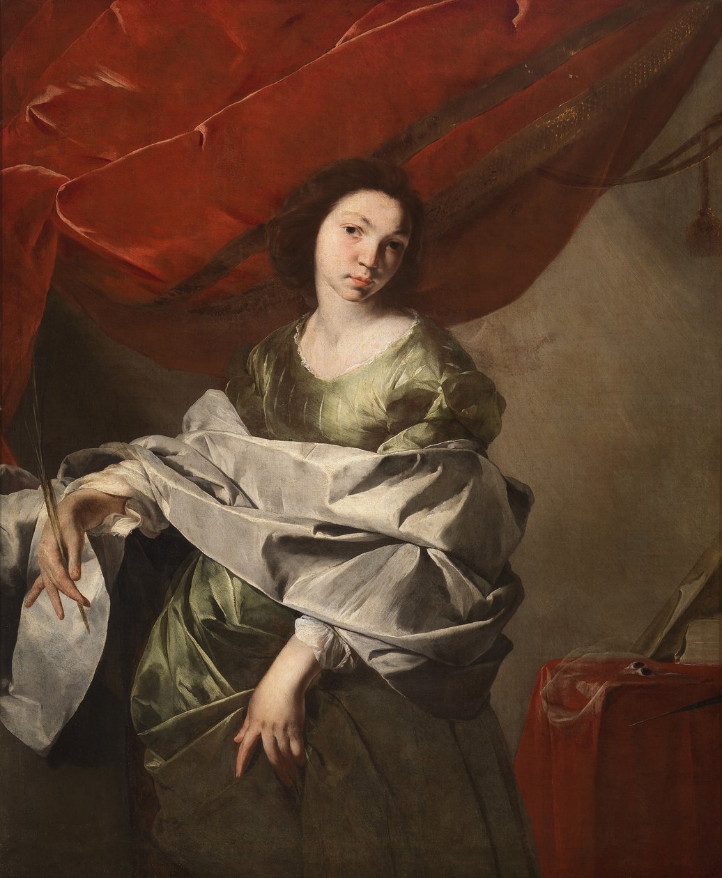 Saint Lucia, ca 1645-1648. av Bernardo Cavallino