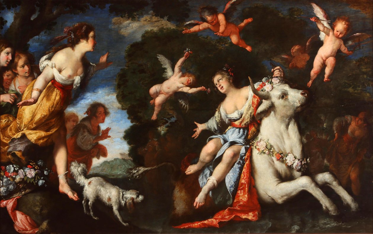 Bortförandet av Europa av Bernardo Strozzi