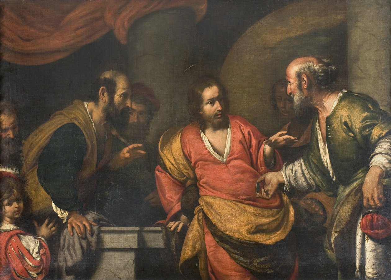 Tribute Money, c. 1631 av Bernardo Strozzi