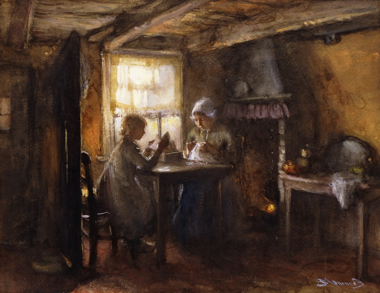 En lugn eftermiddag, av Bernardus Johannes Blommers or Bloomers