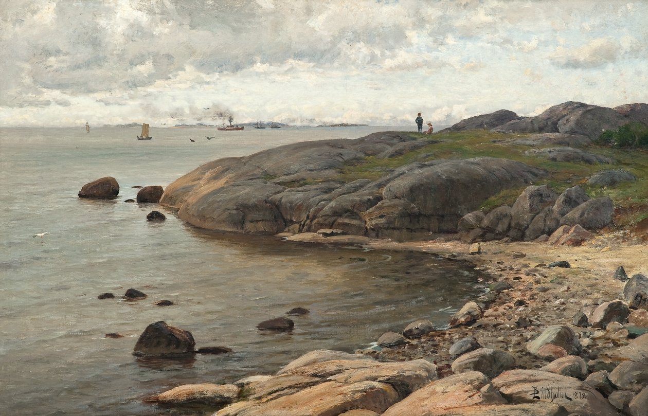 Utsikt över kusten av Berndt Lindholm