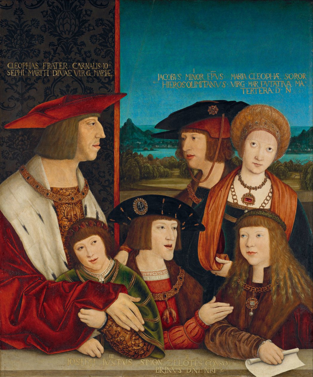 Kejsaren Maximilian I med hans familj av Bernhard Strigel