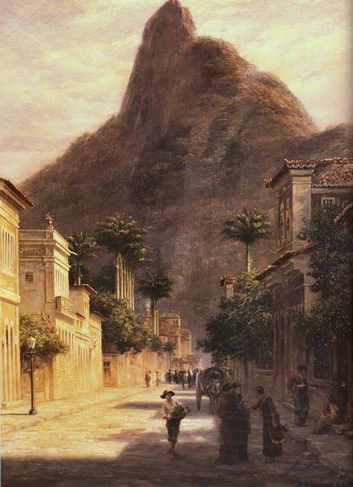  Rua Sao Clemente, Rio de JaneironEnglish: The Sugar Loaf from Rua Sao Clemente, Rio de Janeiron av Bernhard Wiegandt