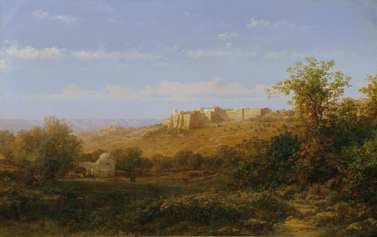 Kloster i Betlehem av Bernhard Fiedler