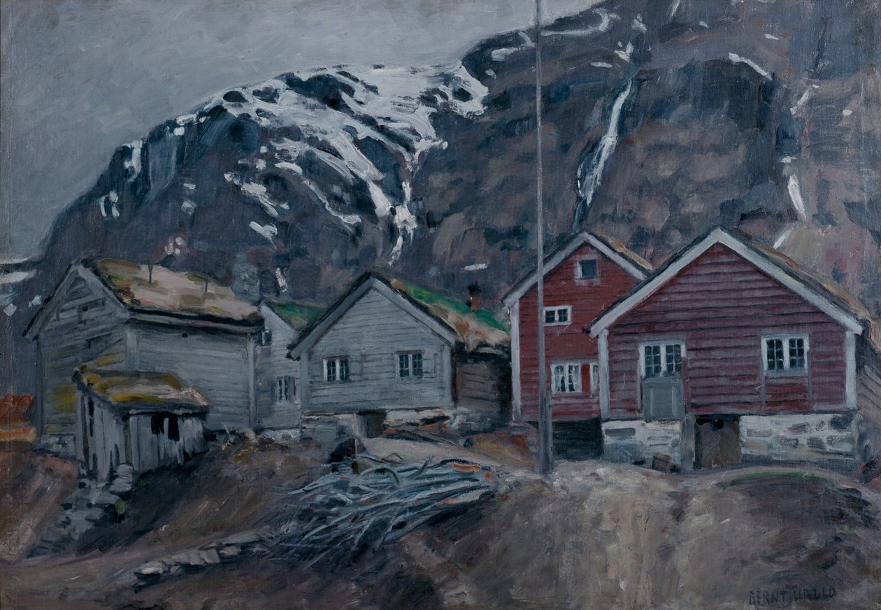 Gamla hus i Hyen av Bernt Wilhelm Tunold