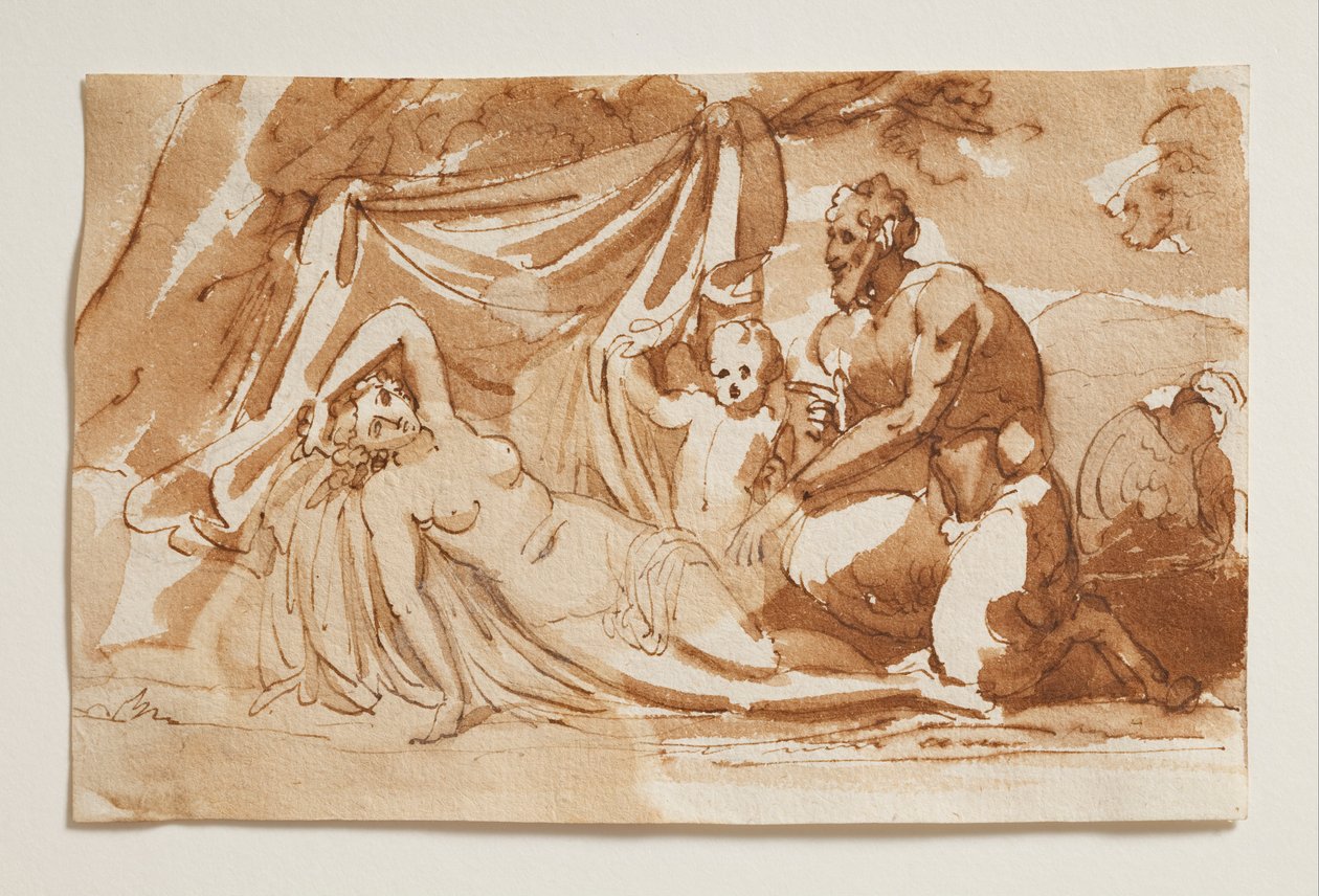 Jupiter som Satyr och Antiope av Bertel Thorvaldsen