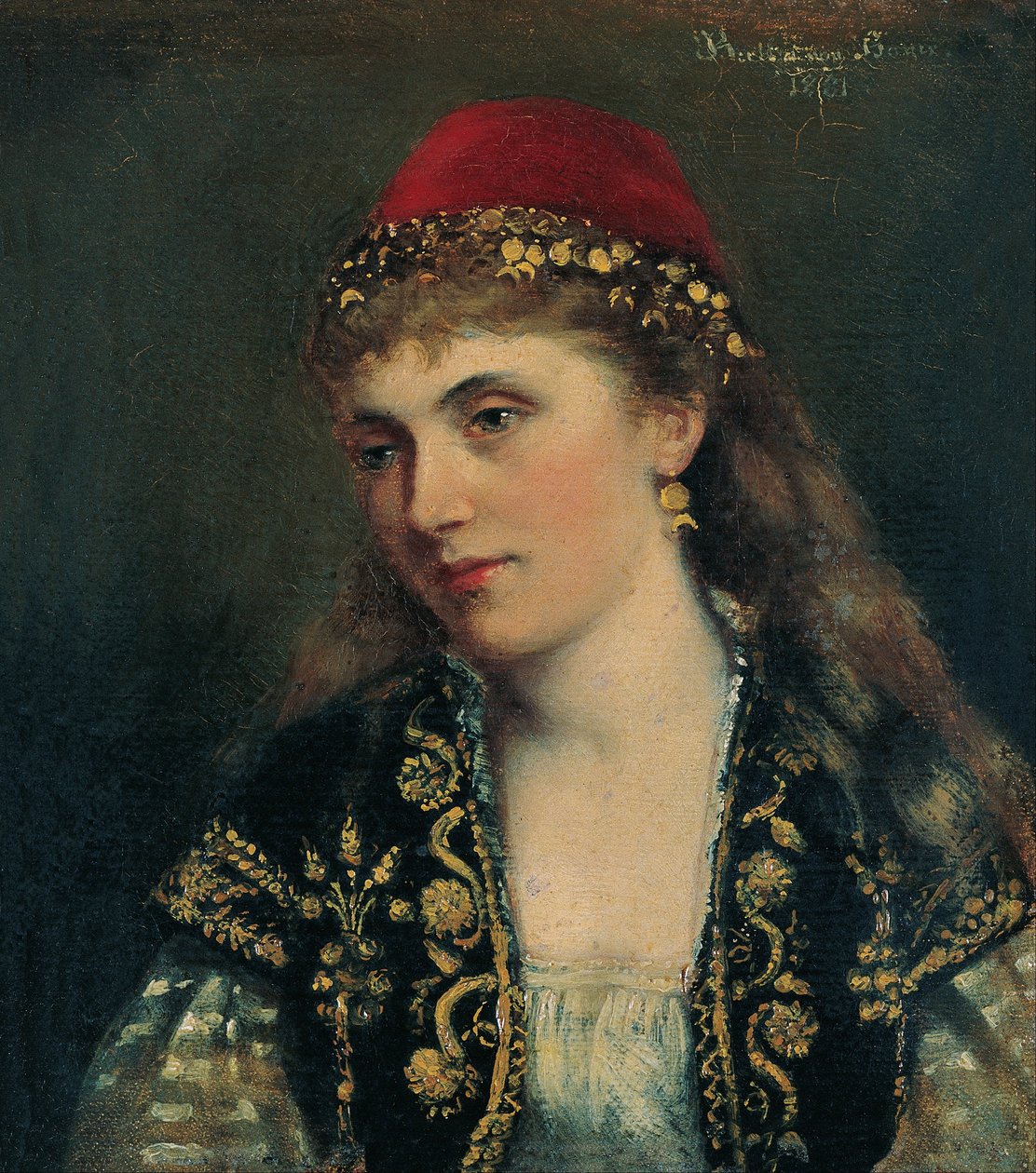 Porträtt av en kvinna av Bertha von Bayer