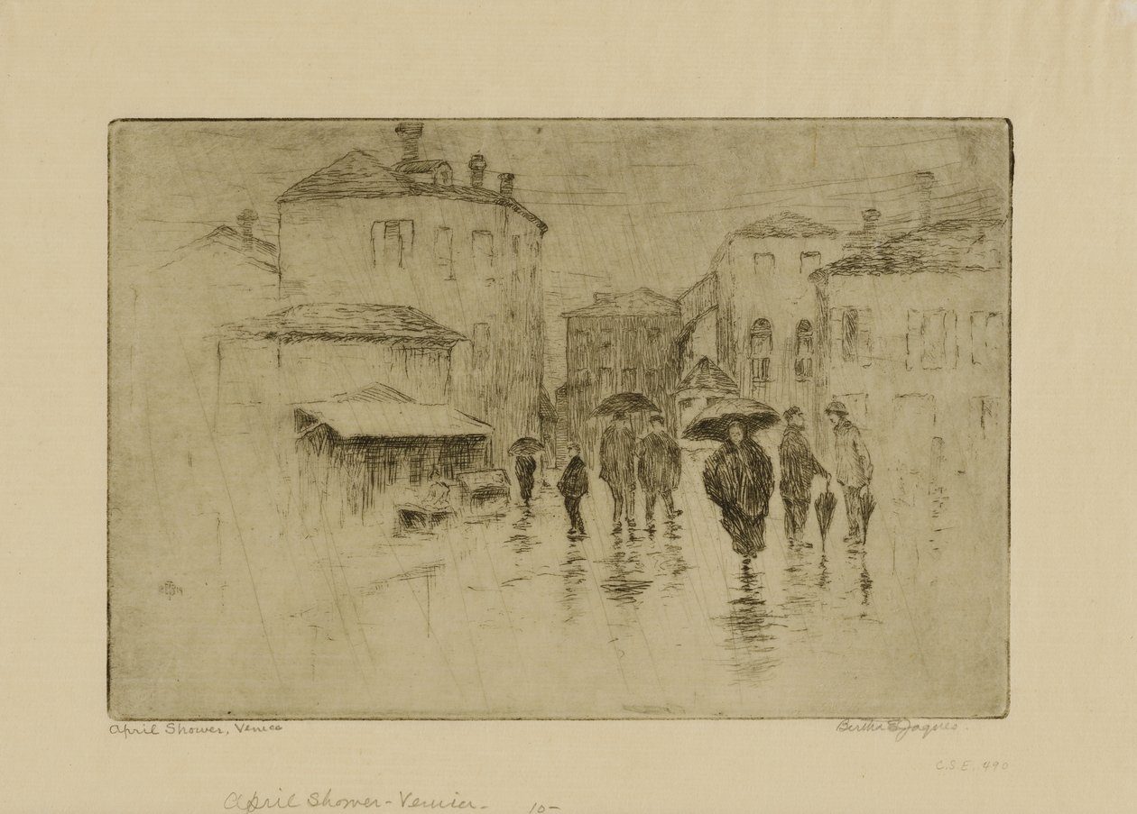 Dusch i april, Venedig av Bertha E. Jaques