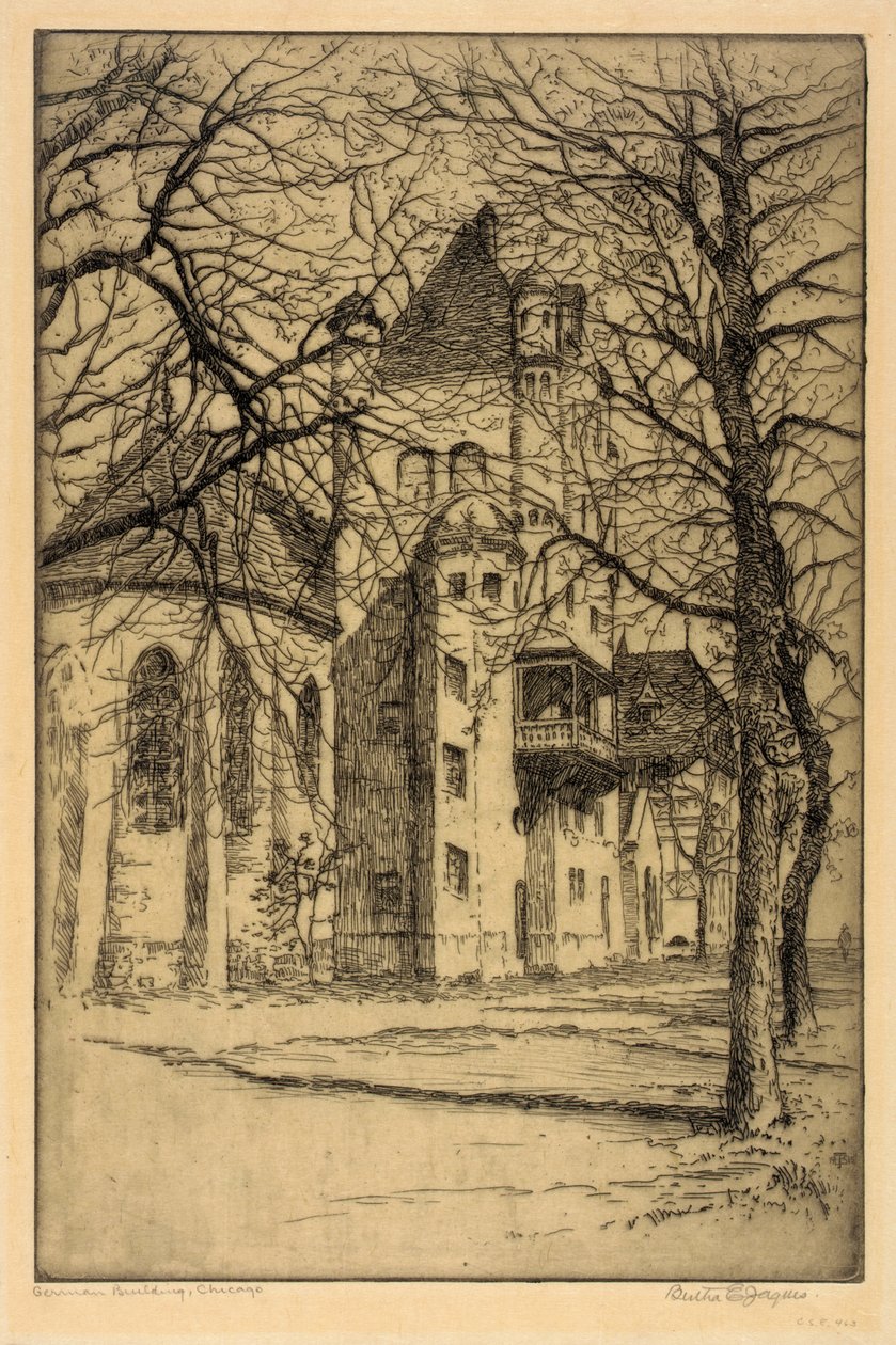 Tyska byggnaden, Chicago av Bertha Evelyn Jaques