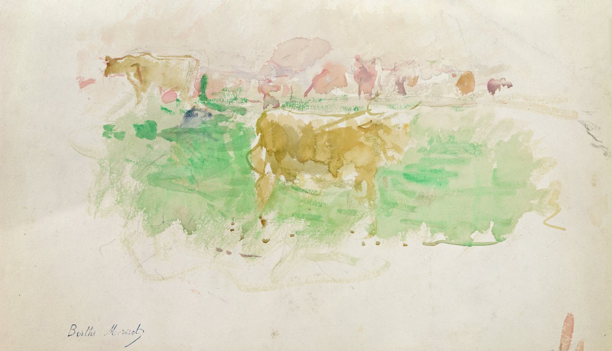 Kor i Normandie, 1880 av Berthe Morisot