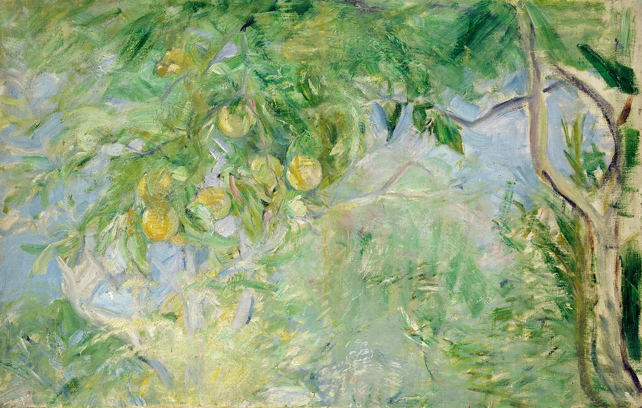 Grenar av apelsinträd, 1889 av Berthe Morisot
