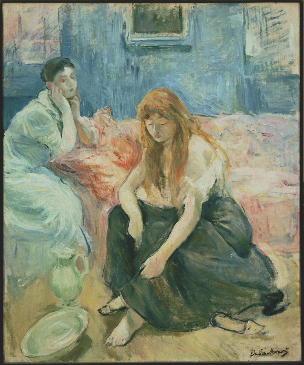 Två tjejer av Berthe Morisot