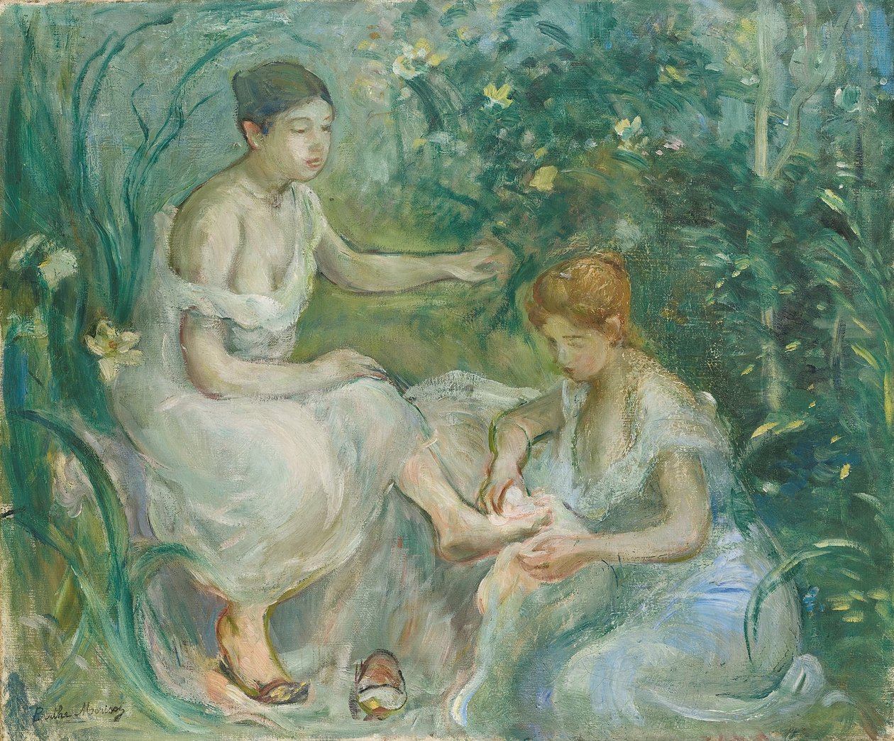 Bad; Bain, 1894 av Berthe Morisot