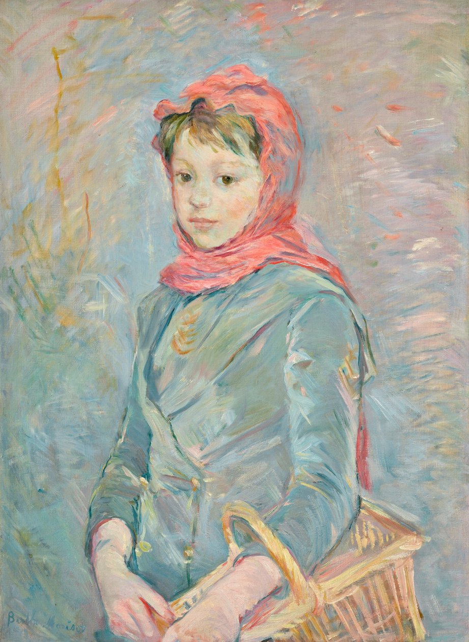 Franska: Fillette portant un panier av Berthe Morisot