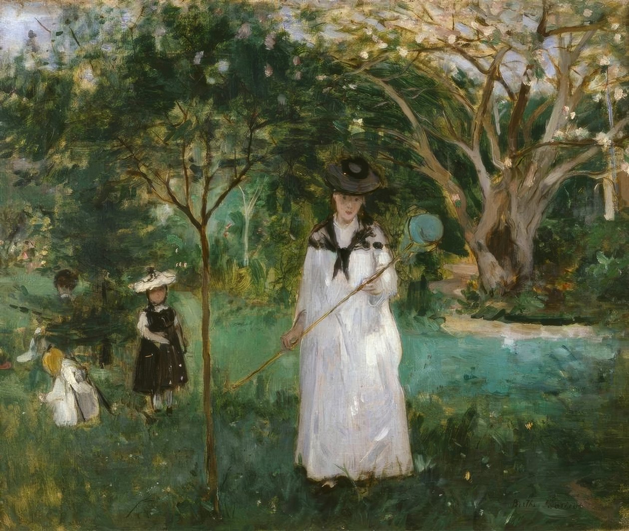 Fjärilsjakten av Berthe Morisot