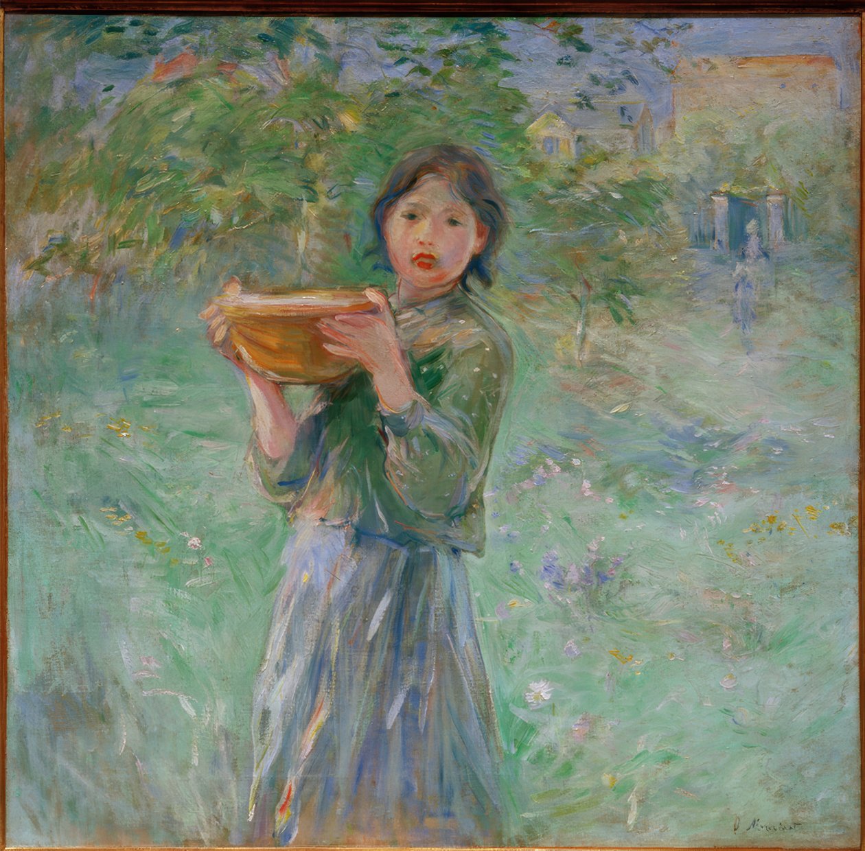 Skålen med mjölk av Berthe Morisot