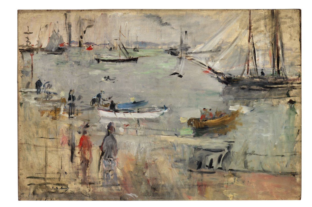 Flottan i England, 1875 av Berthe Morisot