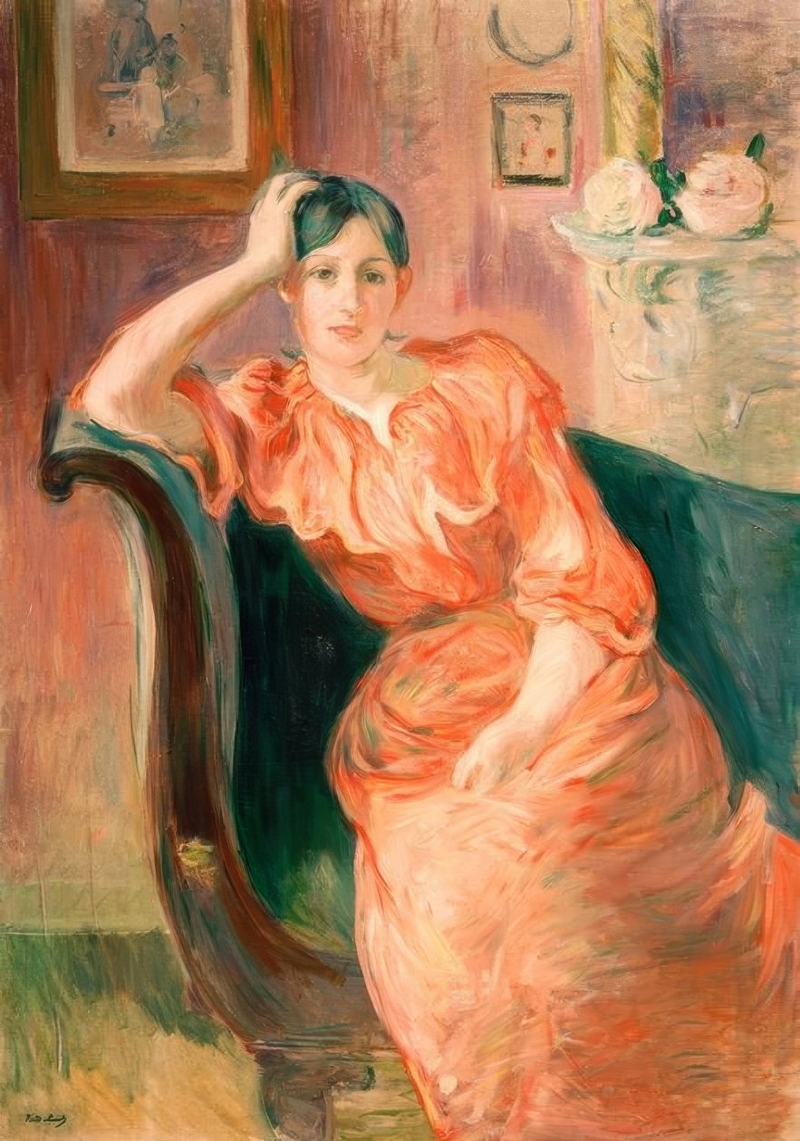 Nanny och baby av Berthe Morisot