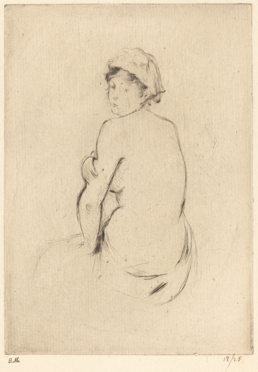Naken, 18881890. av Berthe Morisot