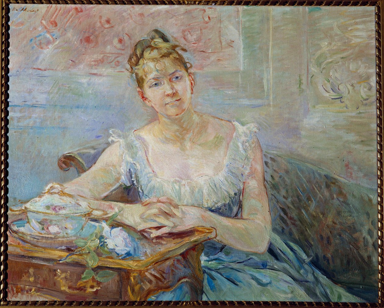 Porträtt av Louise Riesener av Berthe Morisot