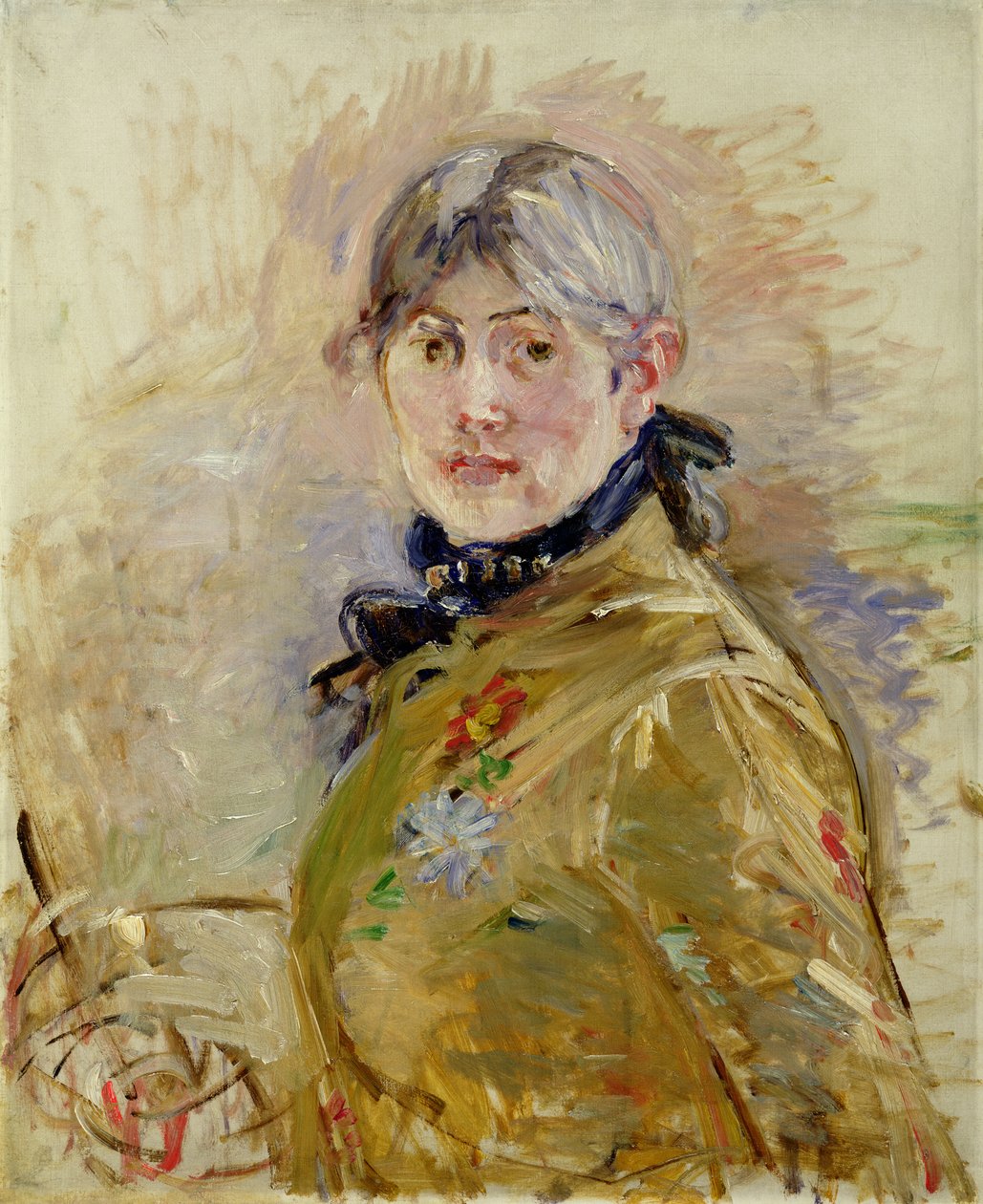 Självporträtt av Berthe Morisot