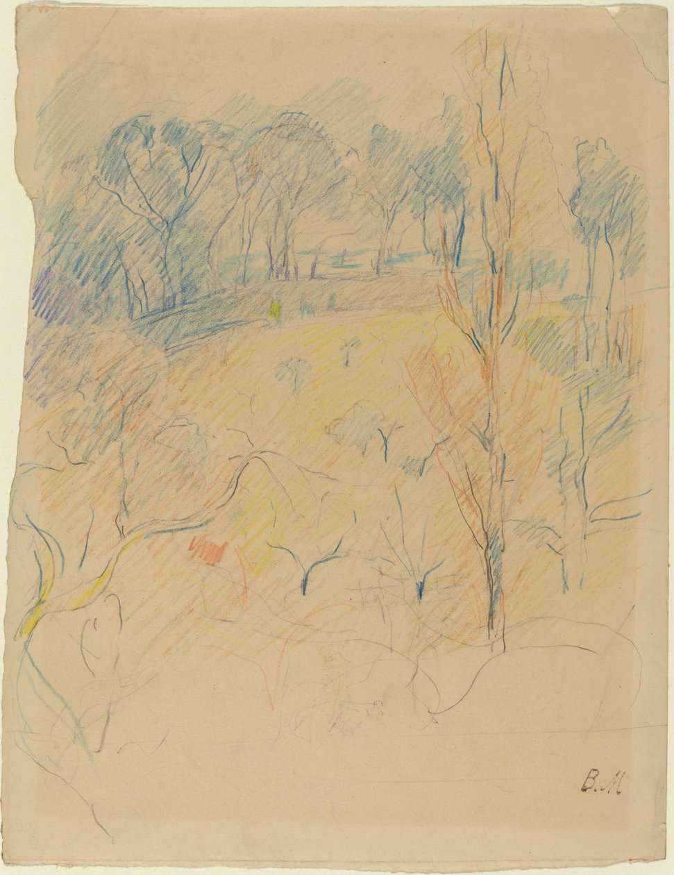 Vårlandskap av Berthe Morisot