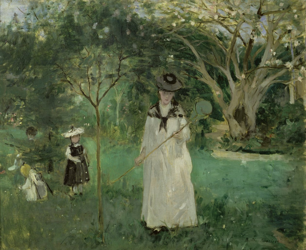Fjärilsjakten, 1874 av Berthe Morisot