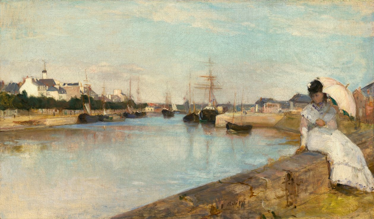Hamnen i Lorient av Berthe Morisot
