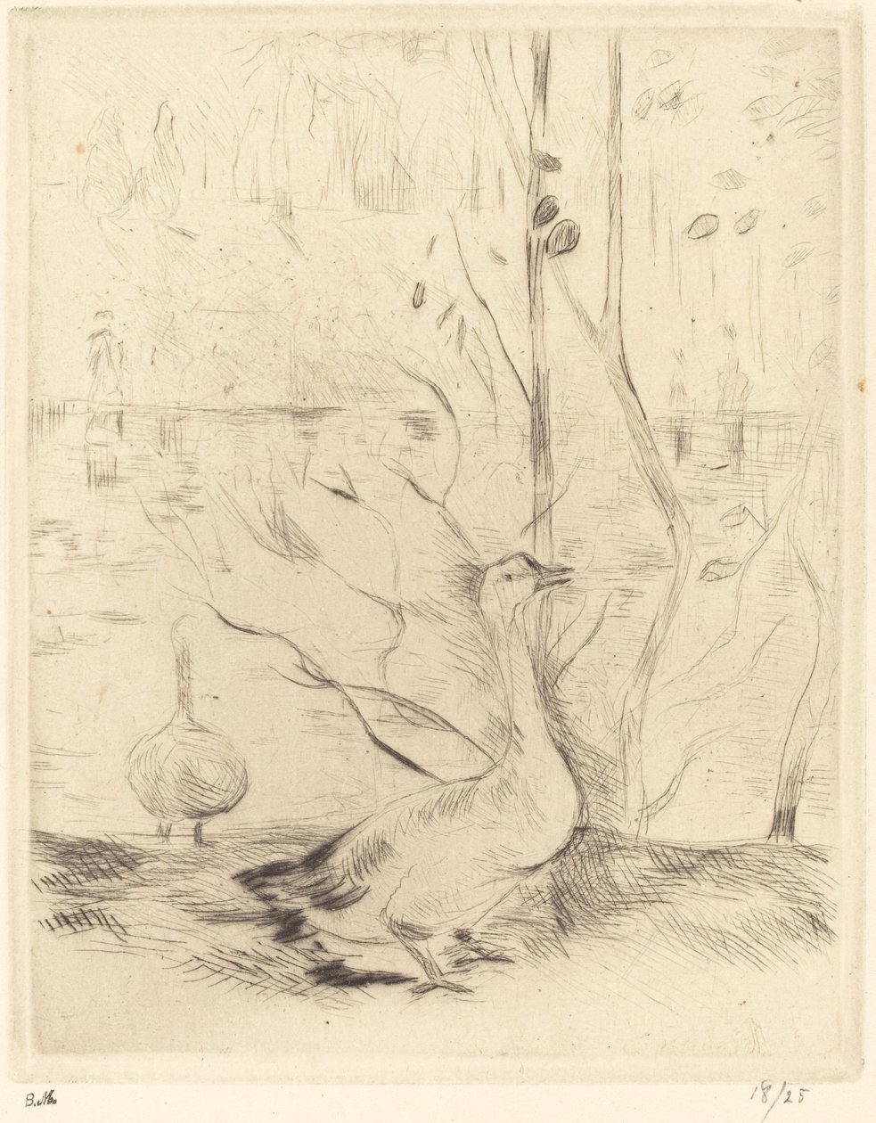 Promenera i Boulougneskogen av Berthe Morisot
