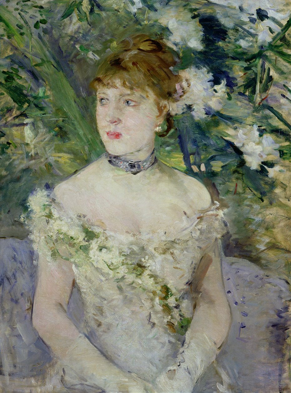 Ung flicka i en balklänning av Berthe Morisot
