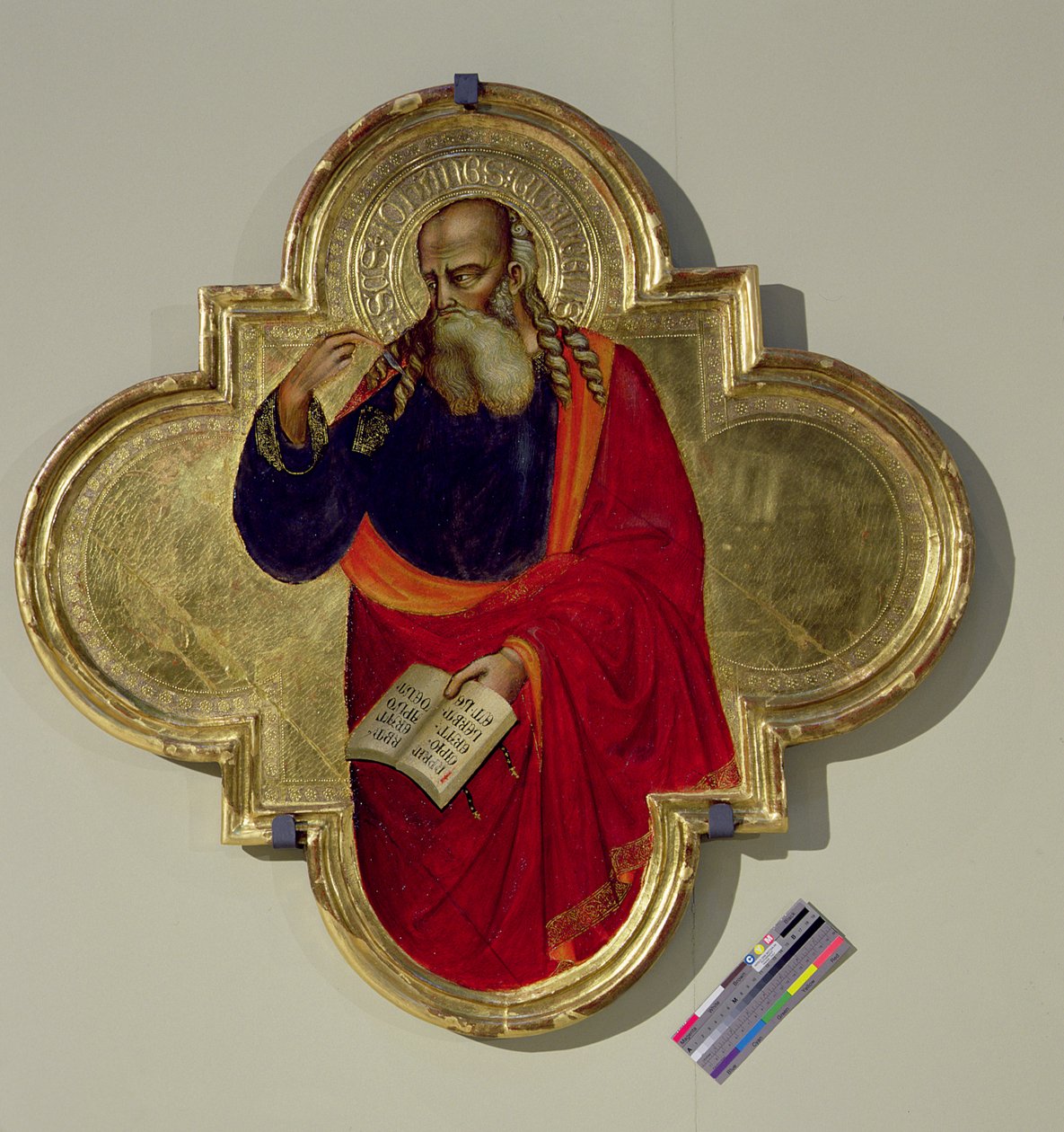 Johannes (tempera och bladguld på panel) av Bicci di Lorenzo
