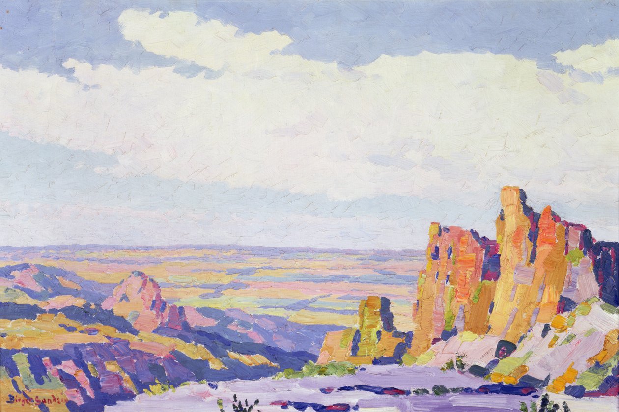 Western Kansas (olja på duk) av Birger Sandzen