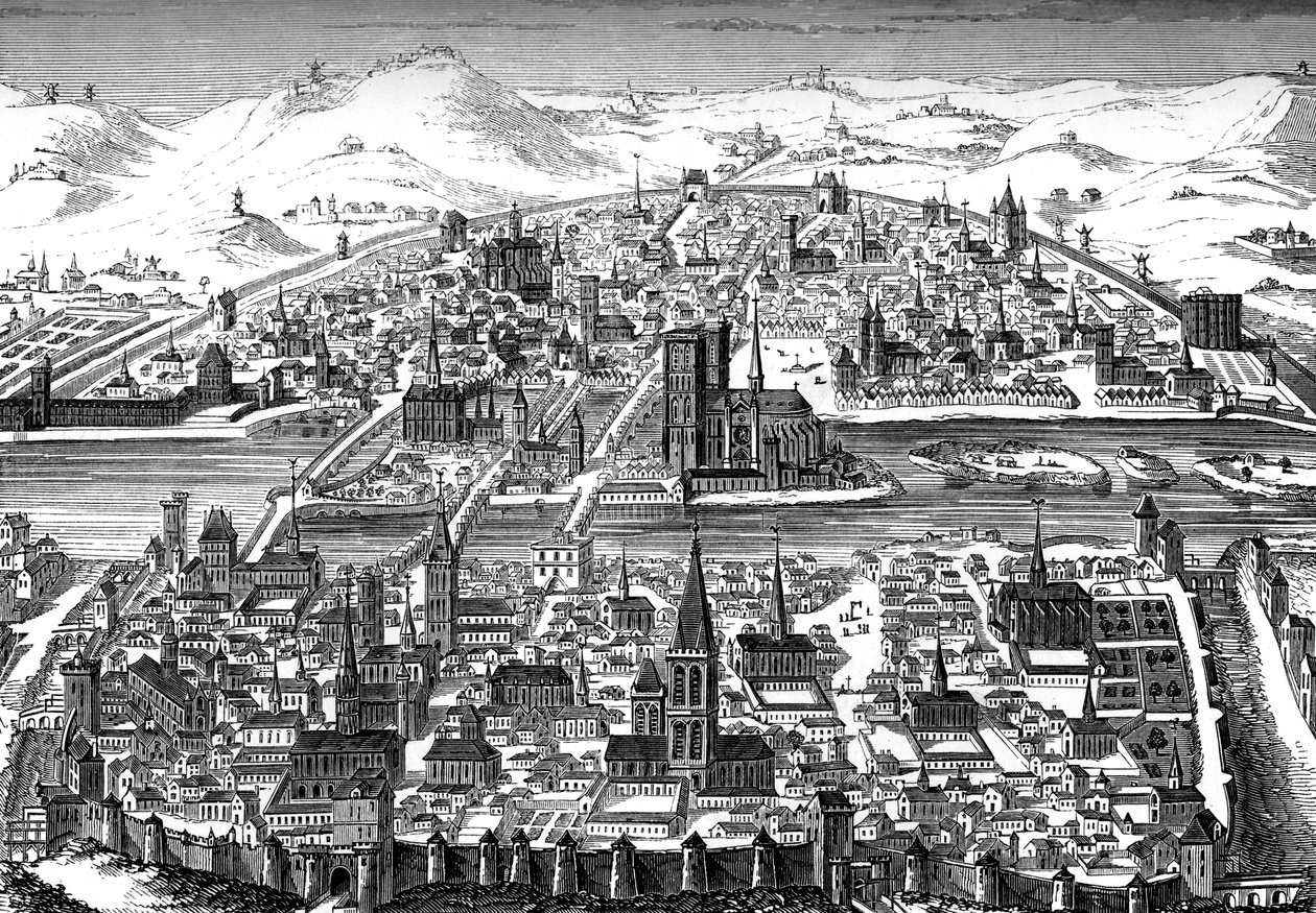 Paris, Frankrike, 1607. av Bisson and Cottard