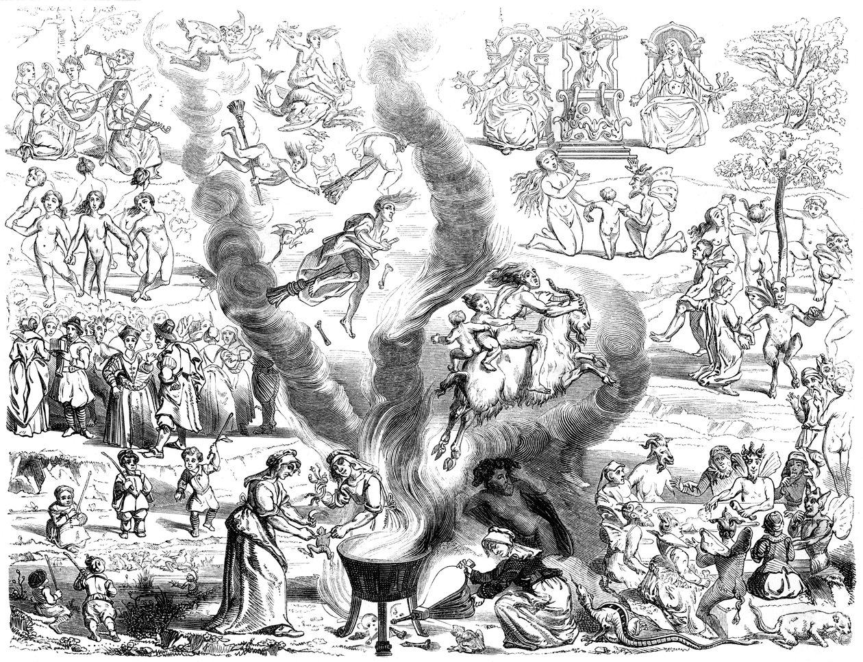 Sabbaten, 1500-talet 1849. av Bisson and Cottard