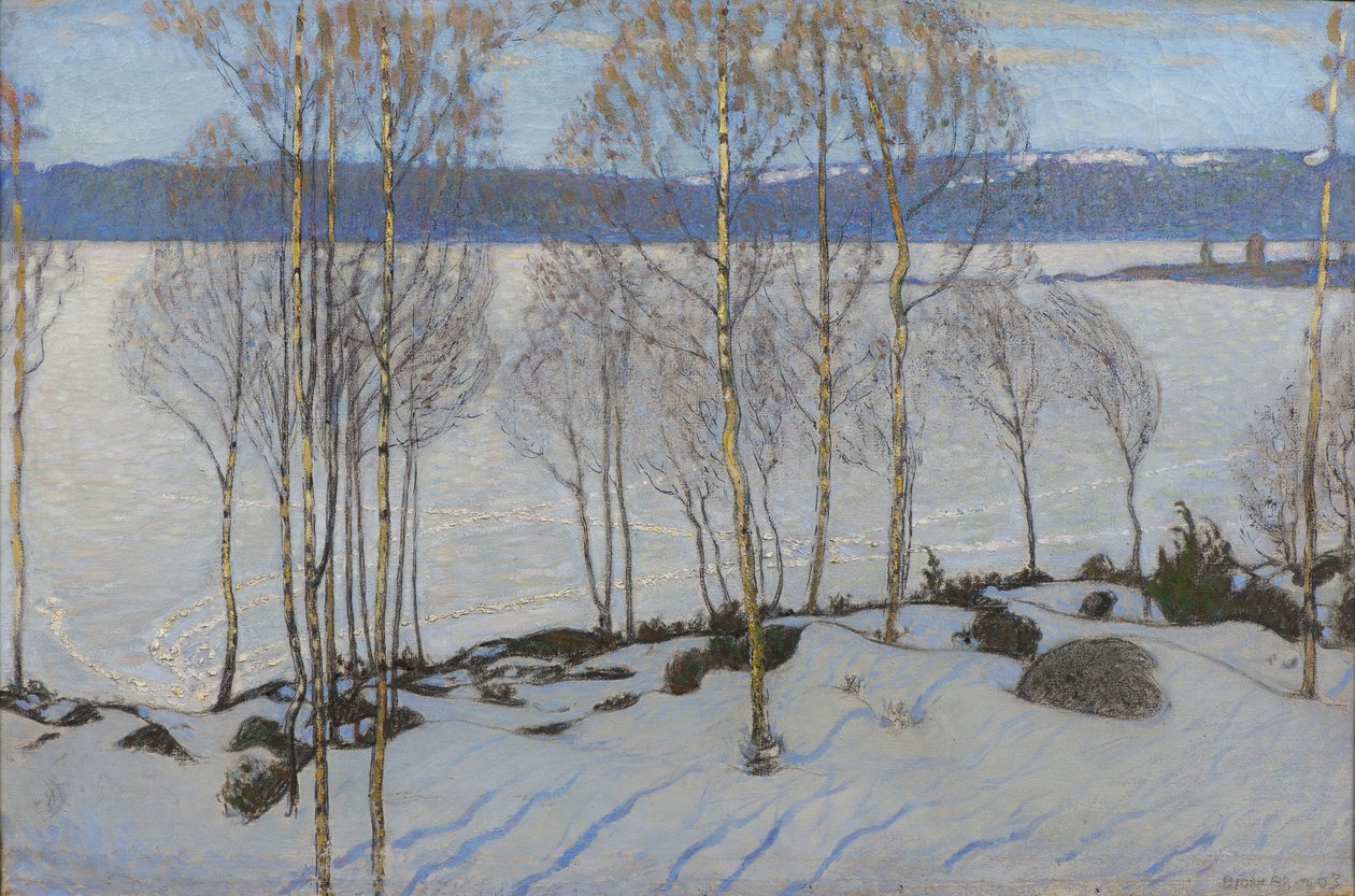 Vårens närmande, 1903 av Bjorn Ahlgrenson