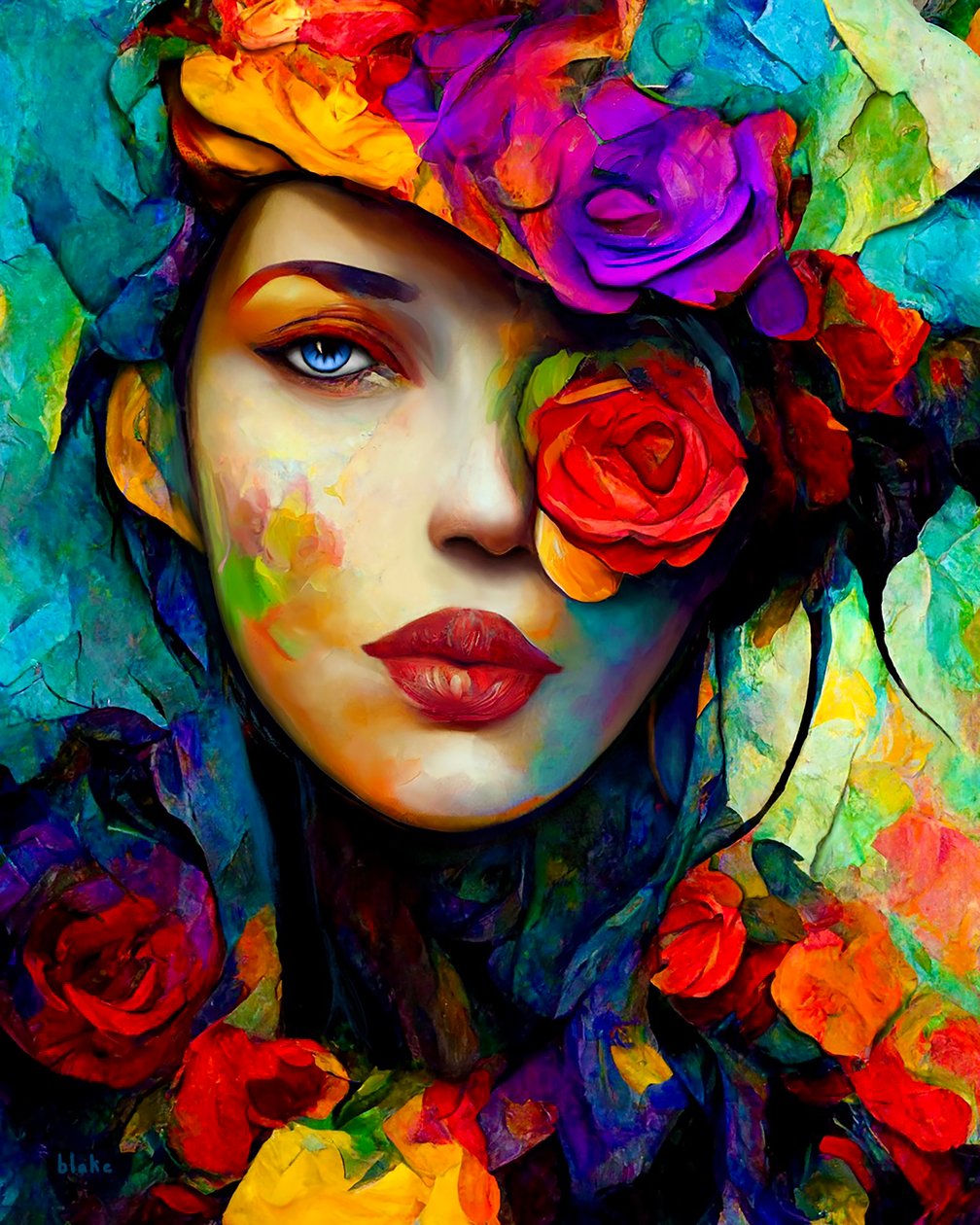 Lady Marmalade, ca 2022 (Digital Art) av Blake Munch