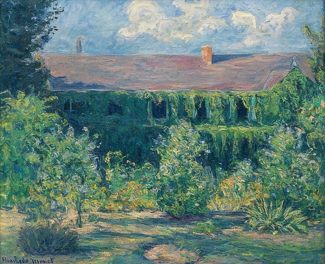 Claude Monets hus och trädgård av Blanche Hoschede Monet