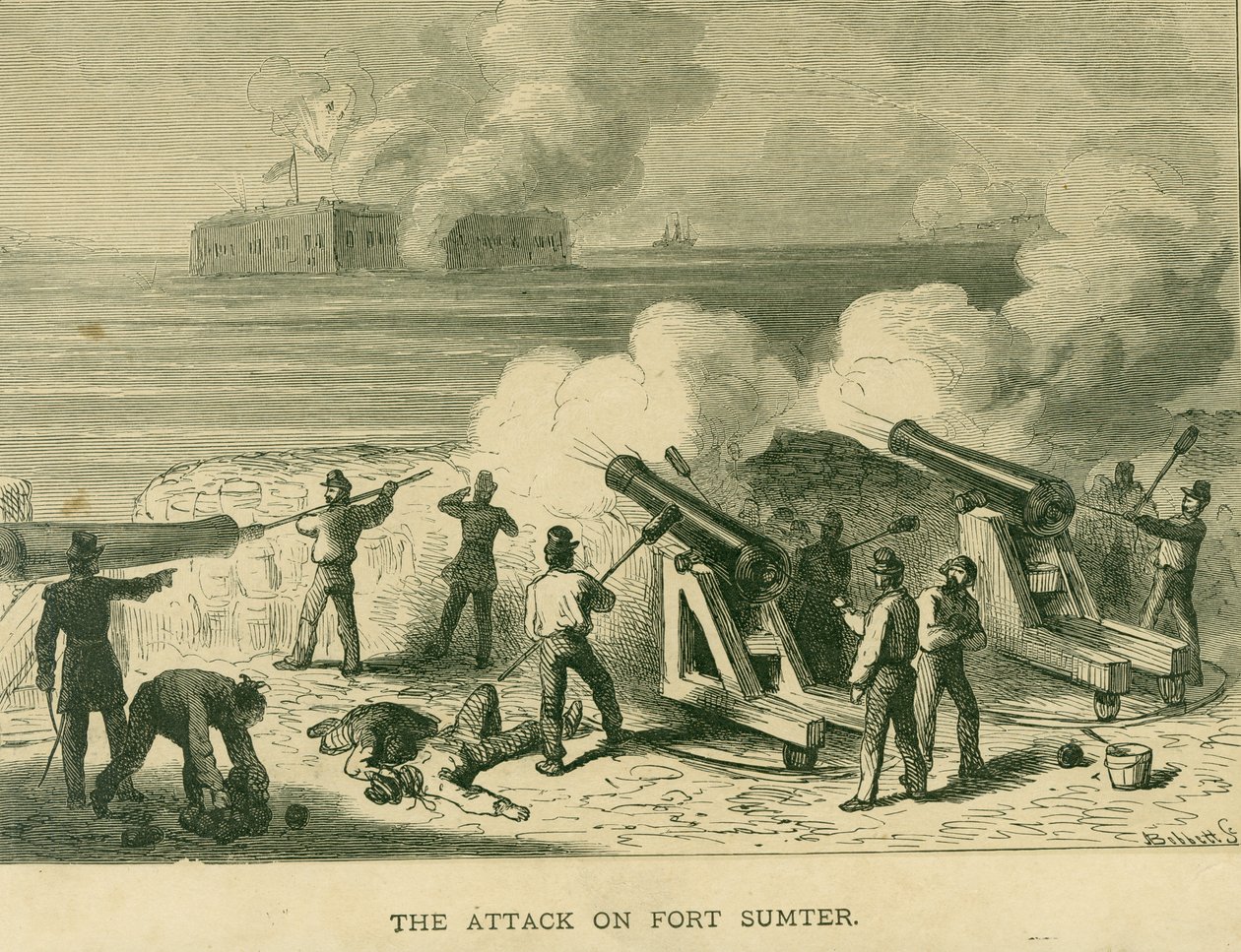 The Attack on Fort Sumter av Bobbett