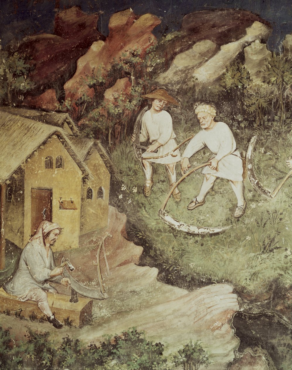 O le Masina o Iulai, auiliiliga o le seleselega, c.1400 swed av Bohemian School