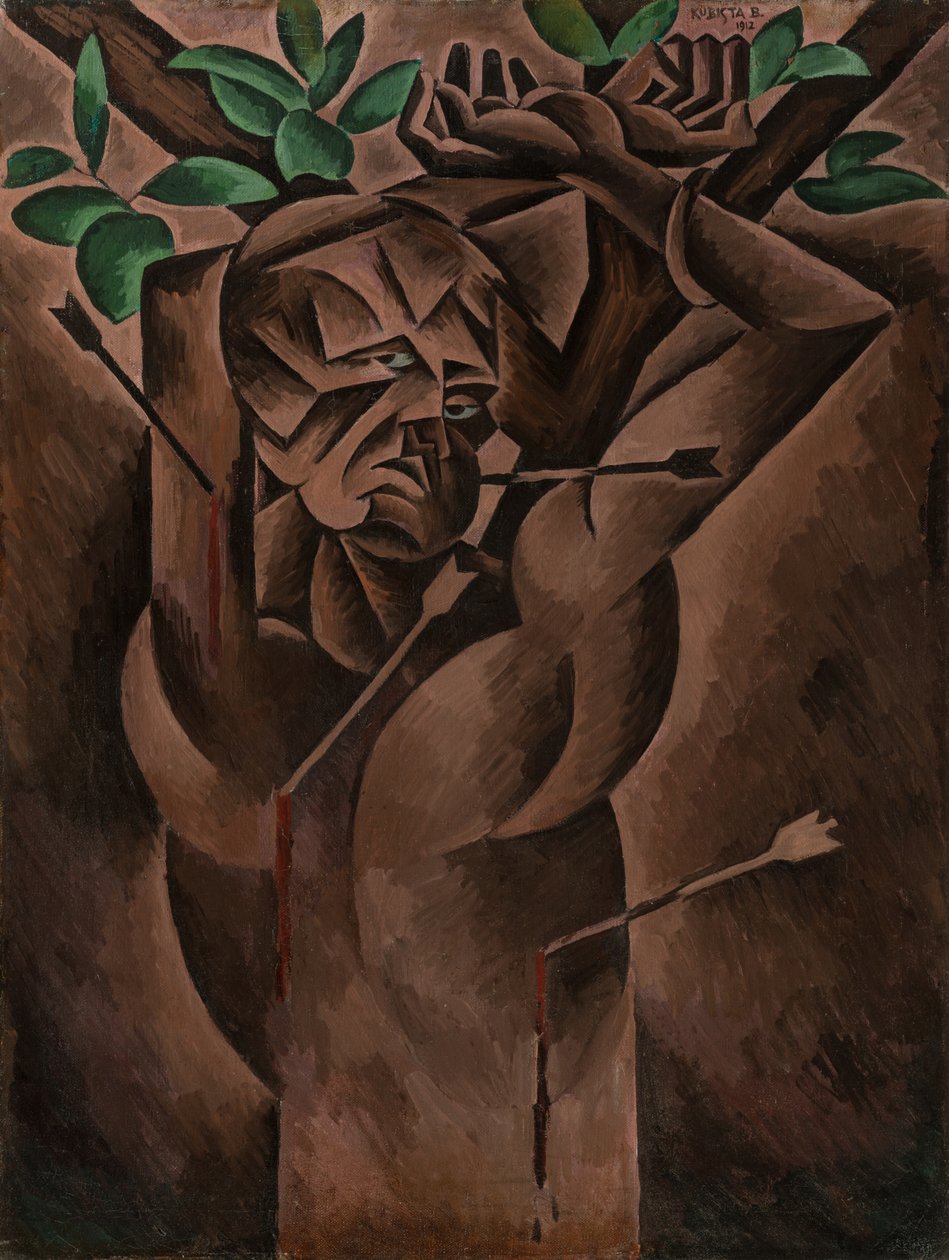 St. Sebastian, 1912 av Bohumil Kubišta