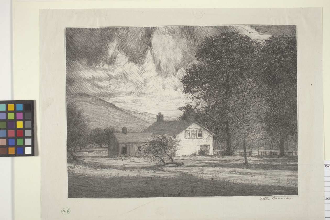 Mitt hus (bläck på papper) av Bolton Coit Brown