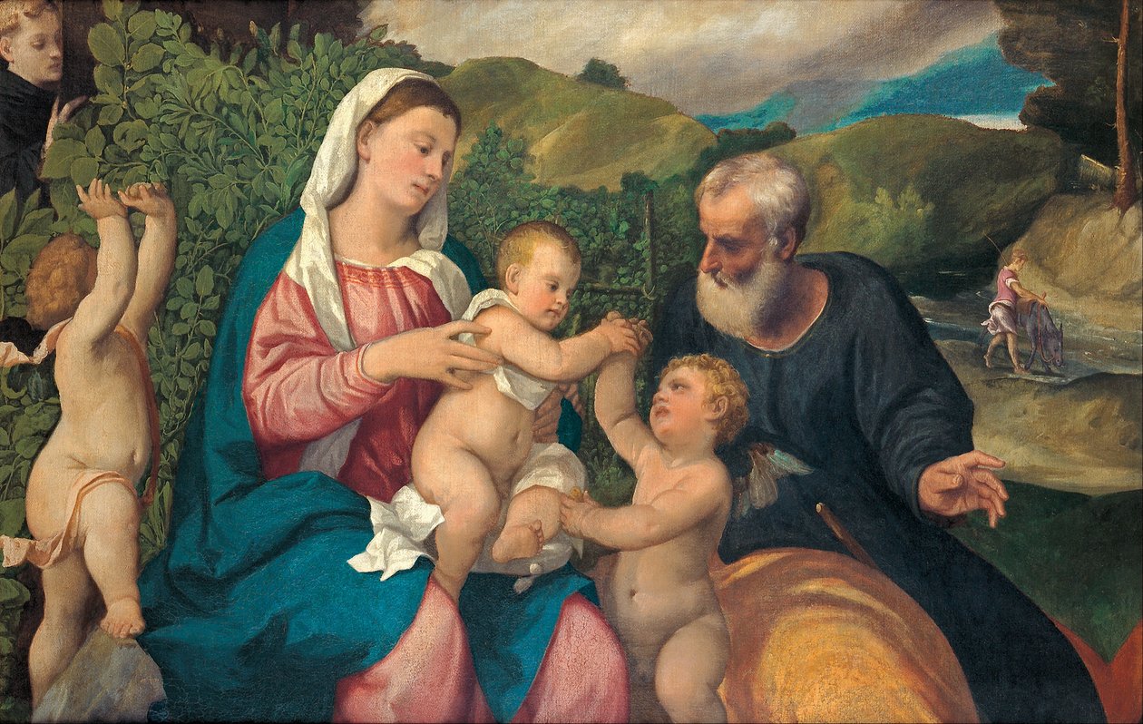 Rest on the Flight into Egypt  av Bonifazio Veronese