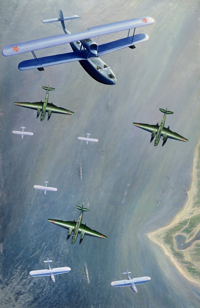 Sjöflygplan, 1933 av Boris Ivanovich Tsvetkov
